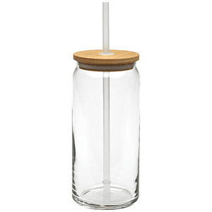 20 oz. Tall Boy Glass with Bamboo Lid