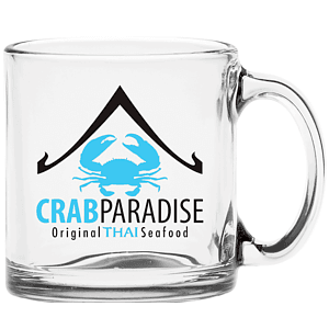 13 oz. Clear Glass Coffee Mug