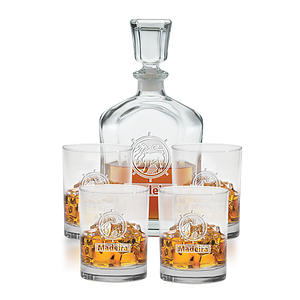 5 pc. Decanter Set - Deep Etched