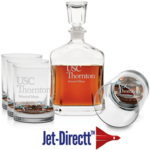 5 pc. Decanter Set - Deep Etched
