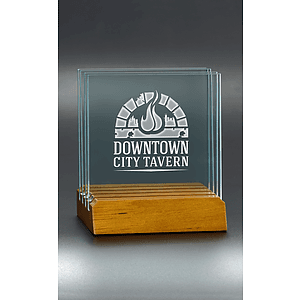 Glass Coaster Set