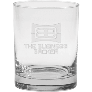 14 oz. Executive Double Old Fashion - Deep Etched