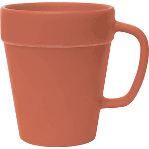 14 oz. Terra Cotta Flower Pot - Deep Etched