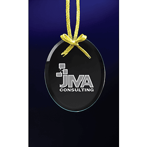 Oval Etched Ornament