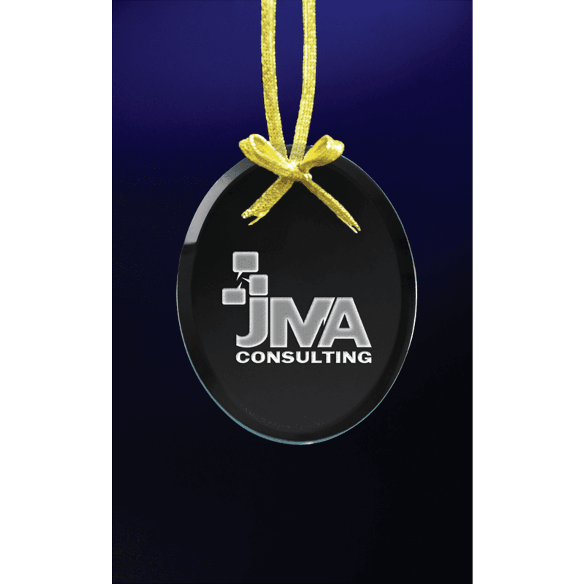 Oval Etched Ornament