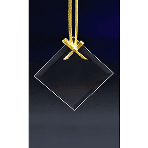Square Etched Ornament