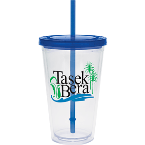 20 oz. Large Carnival Cup - Color Lid and Straw