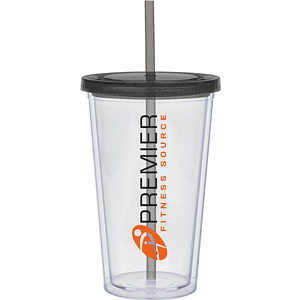 20 oz. Large Carnival Cup - Color Lid and Straw