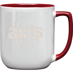 17 oz. Duo-Tone Noble Mug - Deep Etched