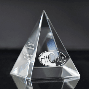 Small Pyramid Paperweight