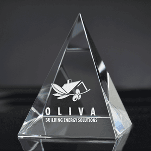 Large Pyramid Paperweight