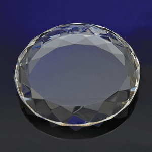 Faceted Circle Paperweight
