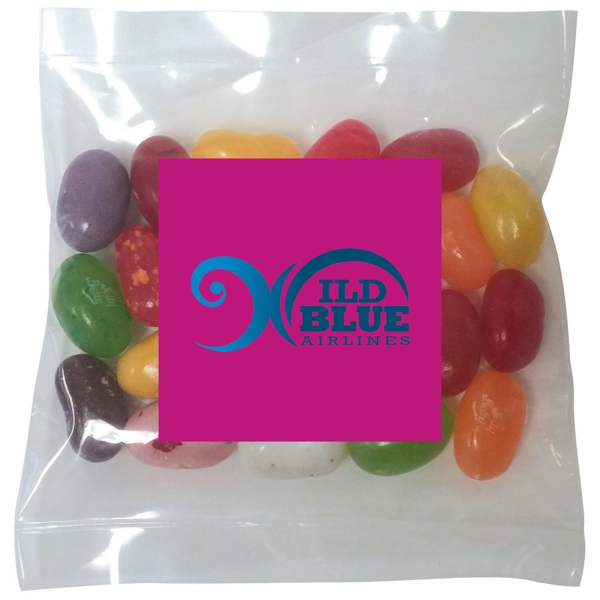 Promotional Jelly belly candy in mini label pack Personalized With Your ...