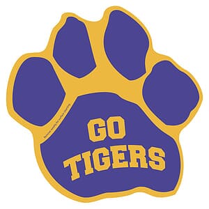 Small Paw Print Car Sign Magnet