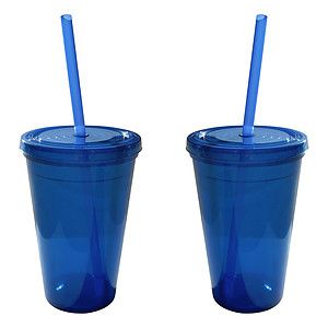 Geneva 16 Oz Tumbler w/Straw