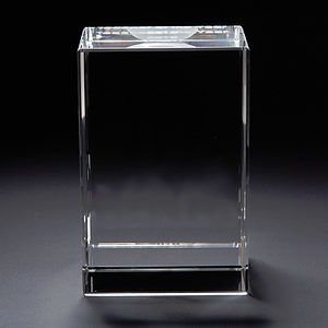 3D Crystal Block Large Award