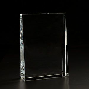 3D Crystal Wedge Large Award