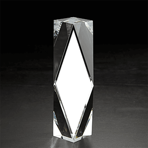 Medium Chairmans 3D Crystal Award