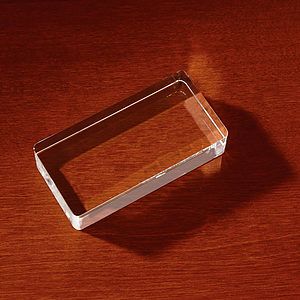 3D Crystal Rectangle Paperweight