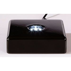 Deluxe Black Square Lighted Base