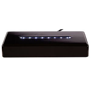 Deluxe Black Rectangle Lighted Base