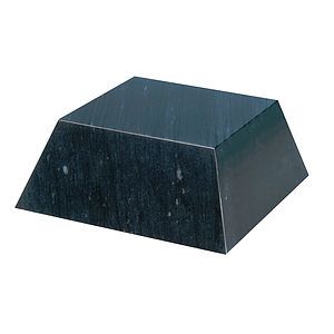 Large Black Marble Pyramid Base