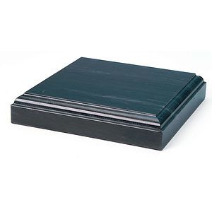 Large Beveled Black Marble Base