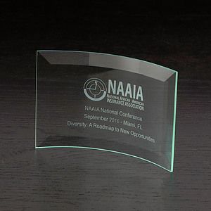 Chronicle X-Small Jade Glass Award