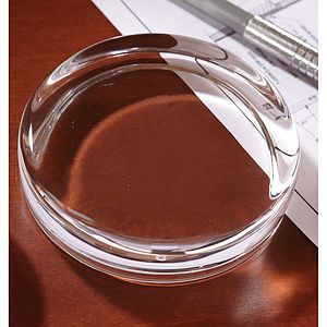Flat Round Paperweight
