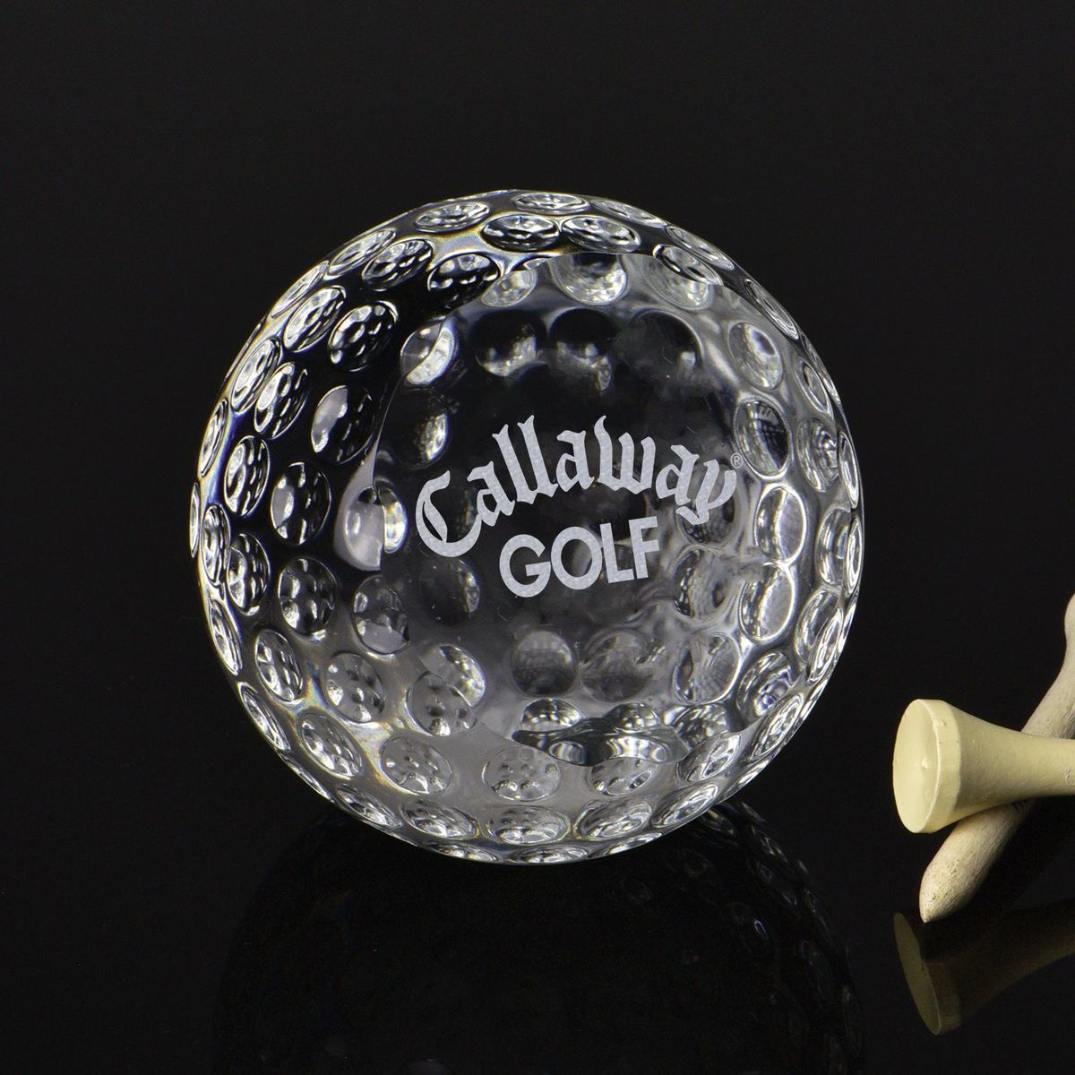 Crystal ball golf paperweight Order Swag