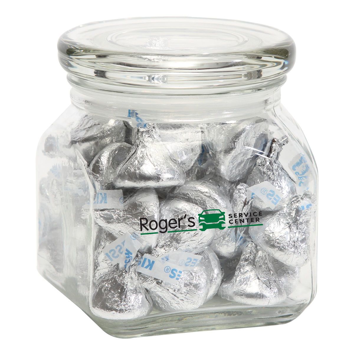 Hersheys kisses in sm glass jar Order Swag