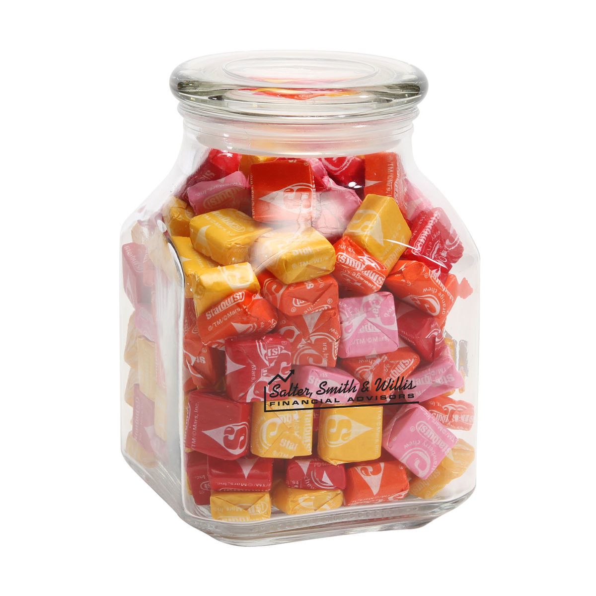 Starburst in lg glass jar | Brandextenders