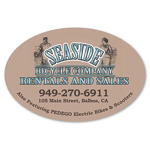 2 X 3 In Oval Removable Label