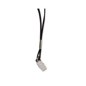 Black 38 LanyardBulldog Clip