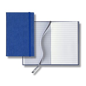 Castelli Linen Banded Pico Lined White Page Journal