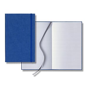 Castelli Linen Banded Medio Lined White Page Journal