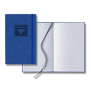 Castelli Linen Banded Medio Lined White Page Journal