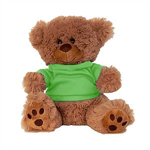 Plush Bear w Embroidered Paws and T-Shirt