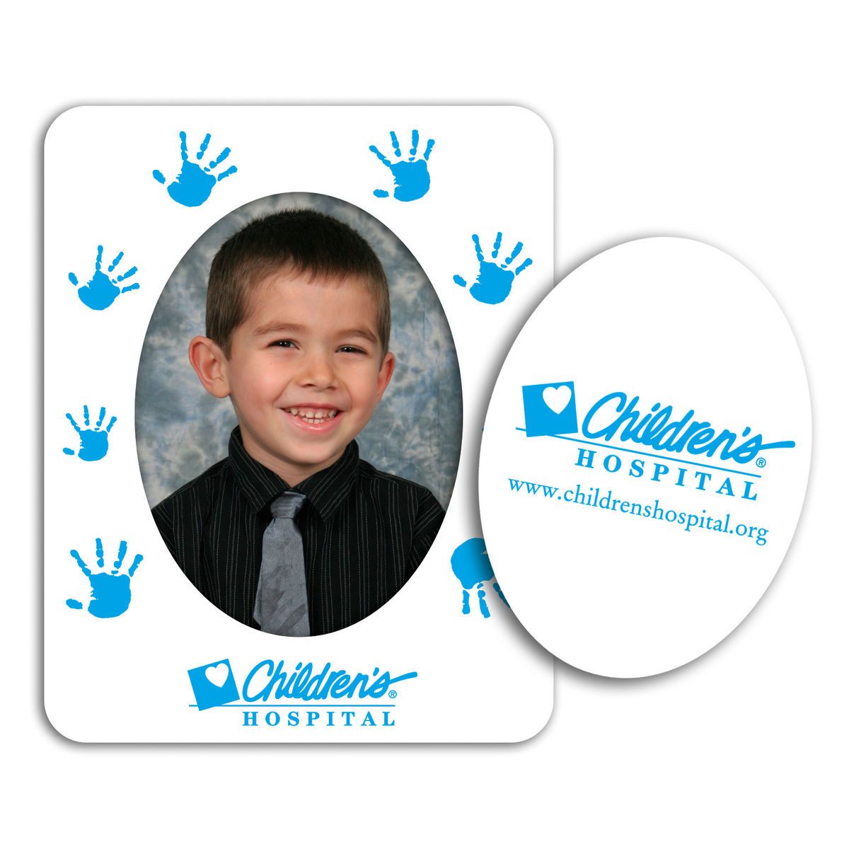 Oval punch out picture frame Corporate Specialties