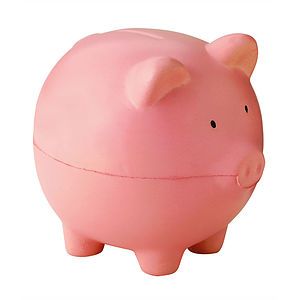 Pink Piggy Bank Stress Shape
