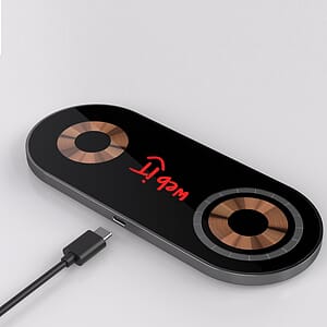 Glass Top Dual Wireless Charging Pad