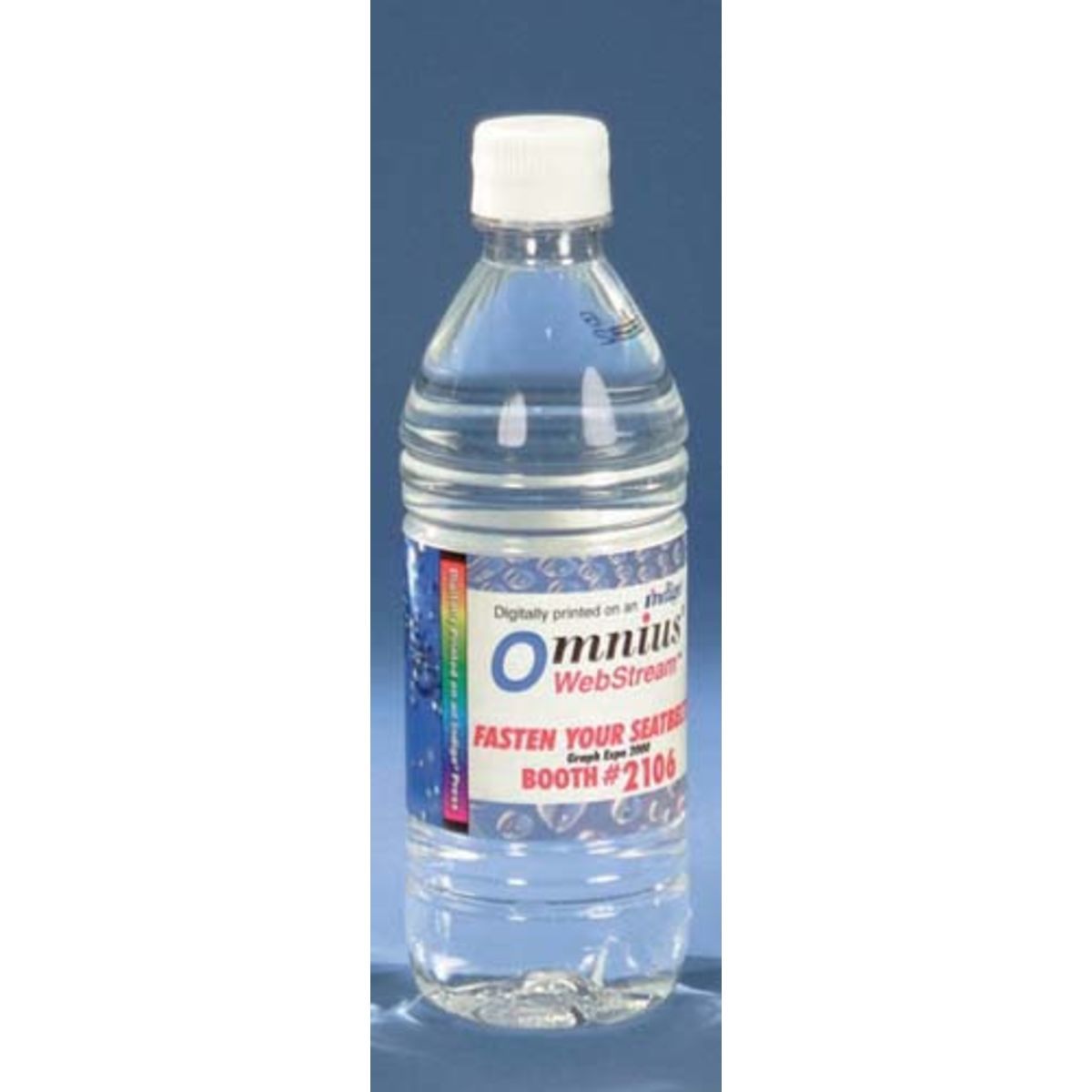 16.9 oz. Custom Label Bottled Water - Flat Cap