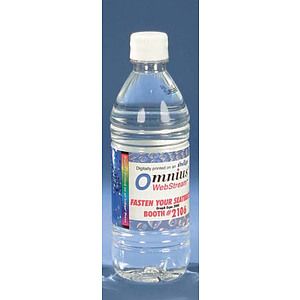 16.9 oz. Custom Label Bottled Water - Flat Cap