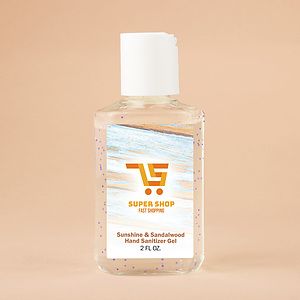2oz Travel Gel Hand Sanitizer With Moisturizing Beads