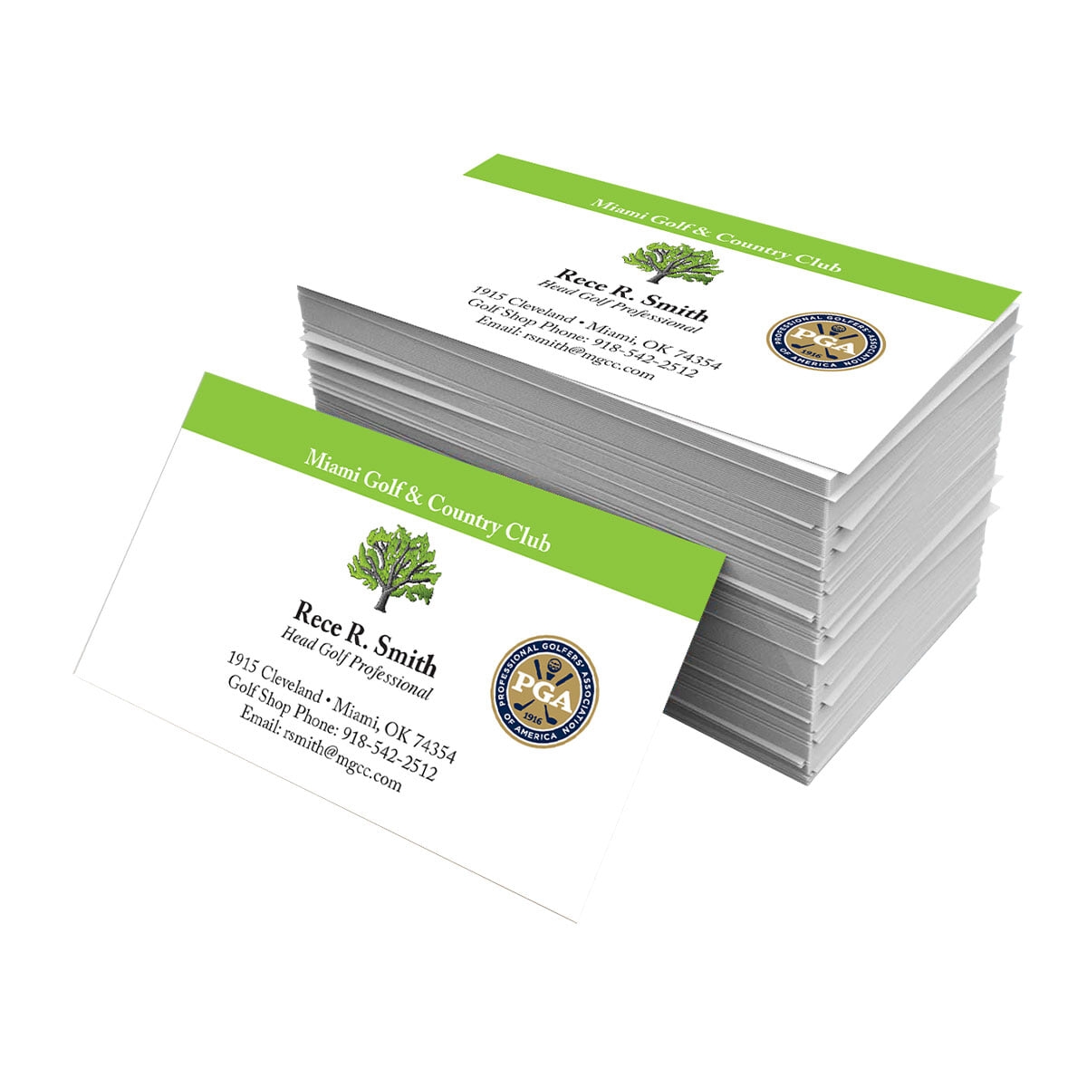Business Cards - 16pt Matte Full Color Front & Back -  Size 2" x 3.5" - Standard