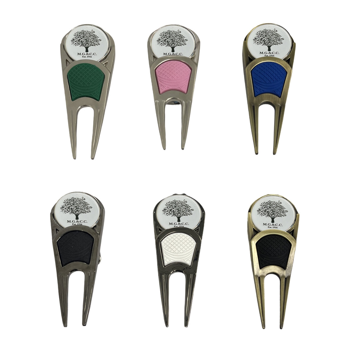 Double Prong Premium Divot Repair Tool - Printed Logo
