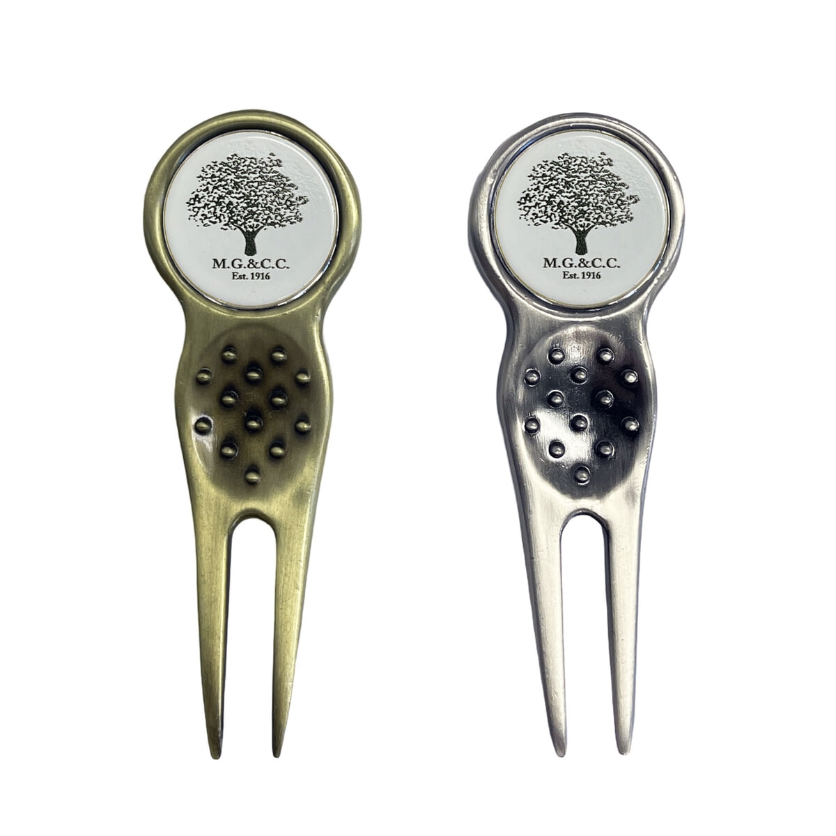 Prestige Series Curved Divot Repair Tool - Printed Logo