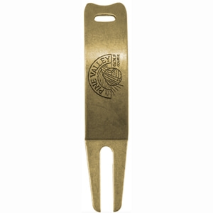 Metal Divot Tool With Wave And Club Rest - Die Struck Logo
