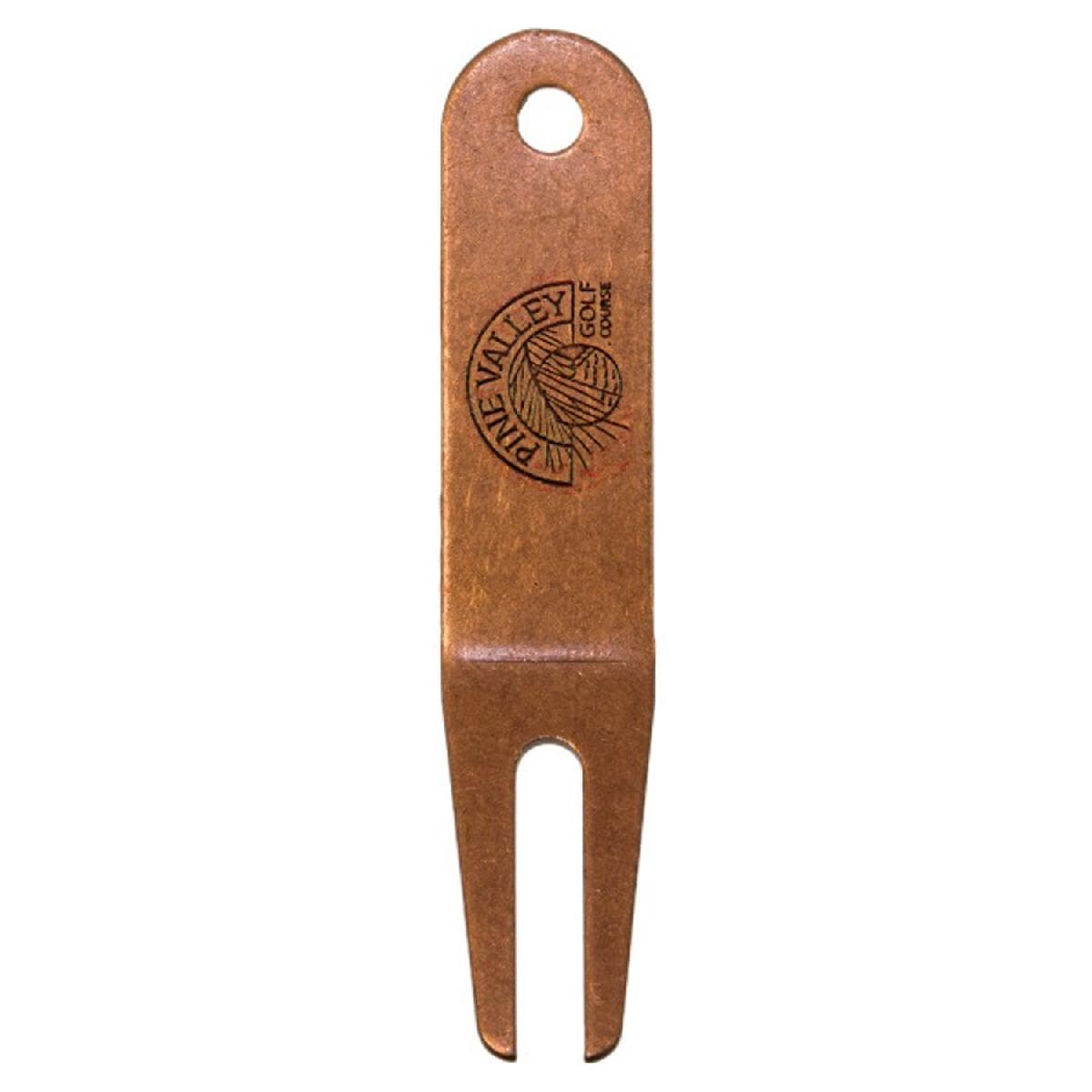 Metal Divot Tool With Traditional Round Top - Die Struck Logo
