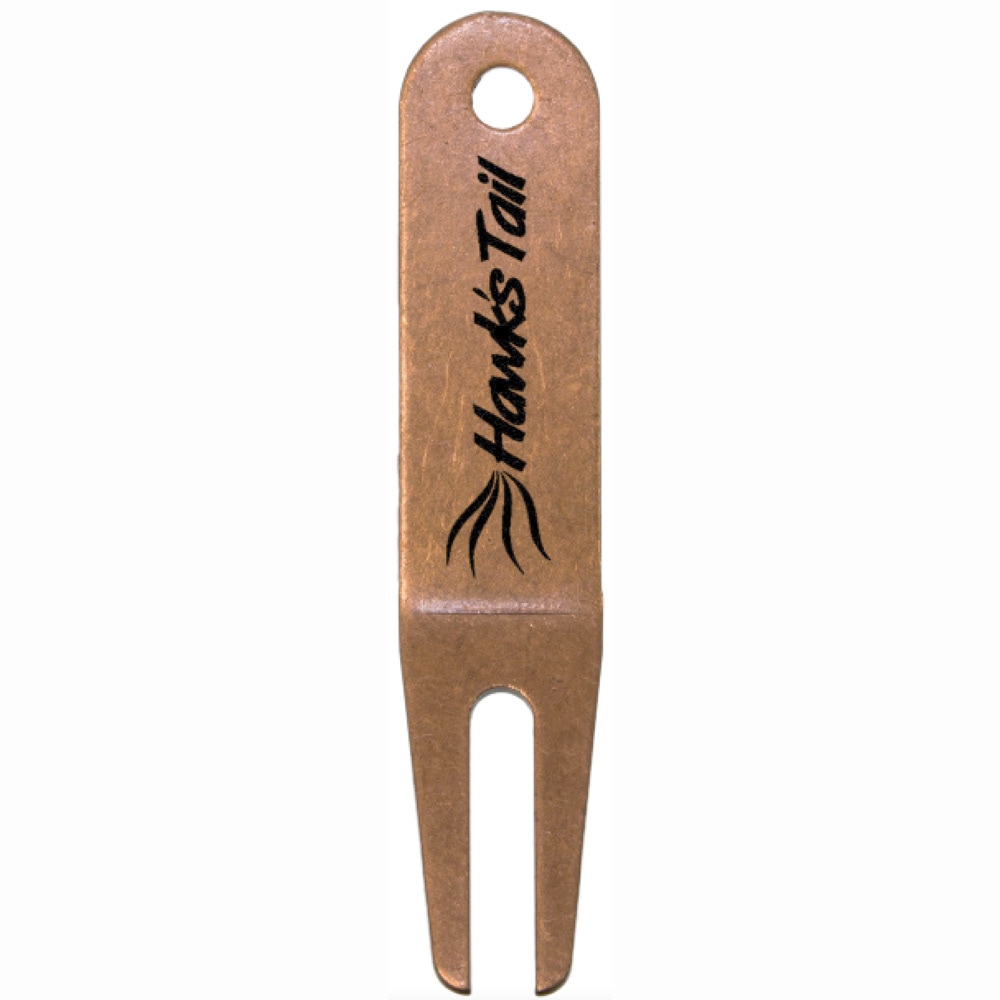 Metal Divot Tool - Traditional Round Top - Printed Logo
